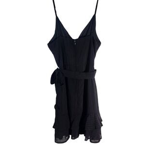 Francesca's Mi Ami Black Mini Dress with Ruffle Detail NWT Size Medium